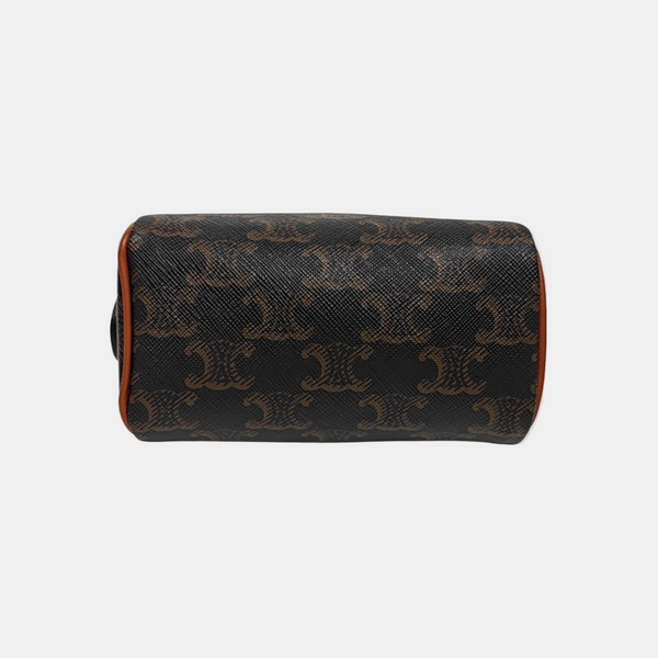 TRIOMPHE CANVAS Mini Coated Canvas Brown