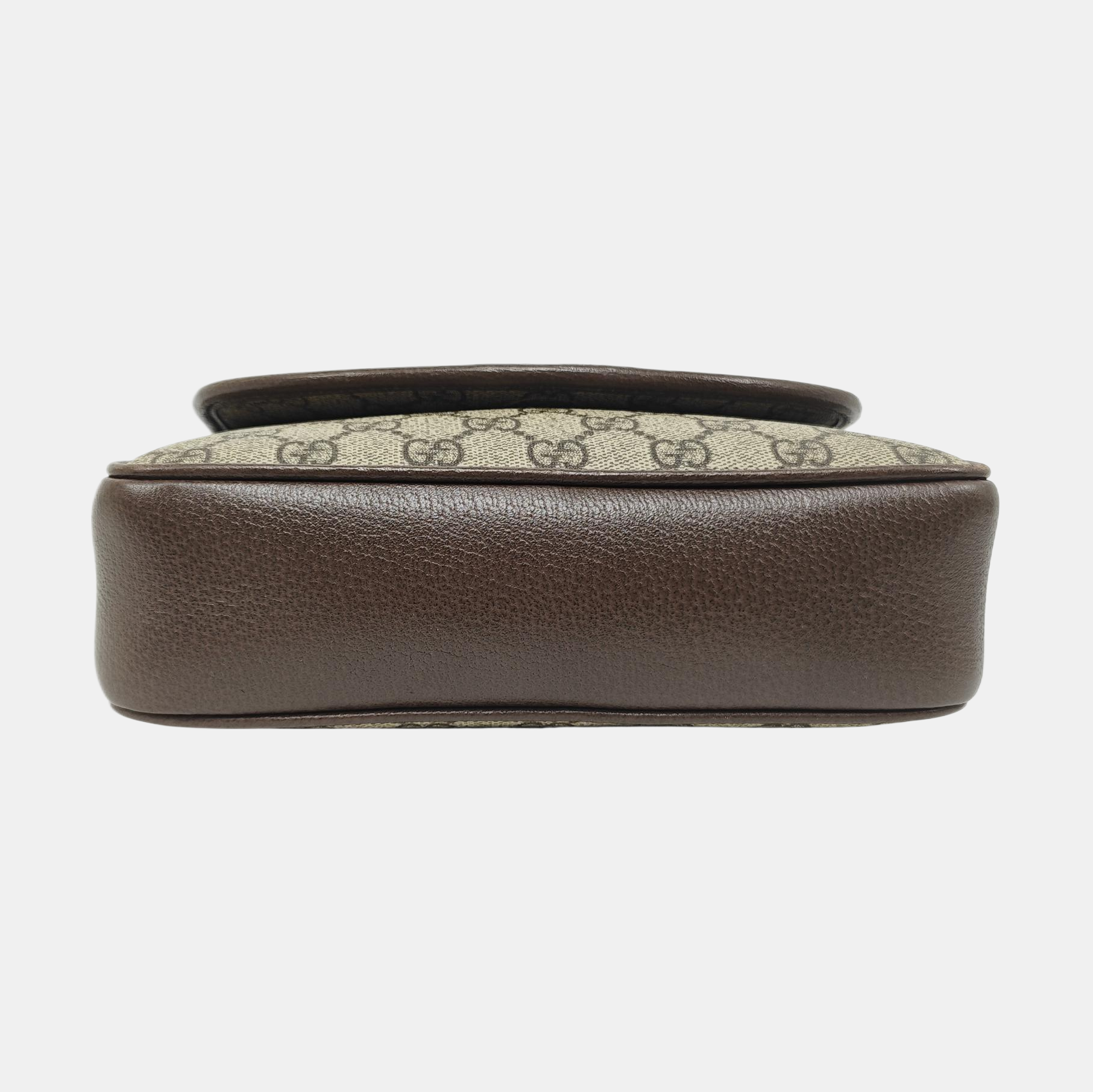 Ophidia Small Monogram Coated Canvas Beige
