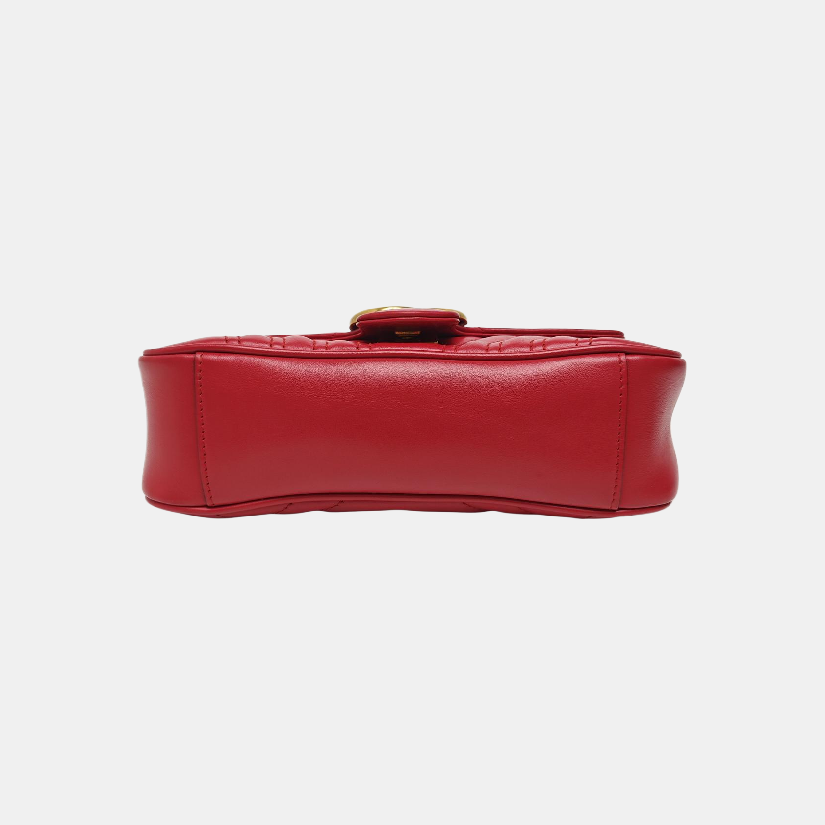 GG Marmont Small Quilted Calfskin Red
