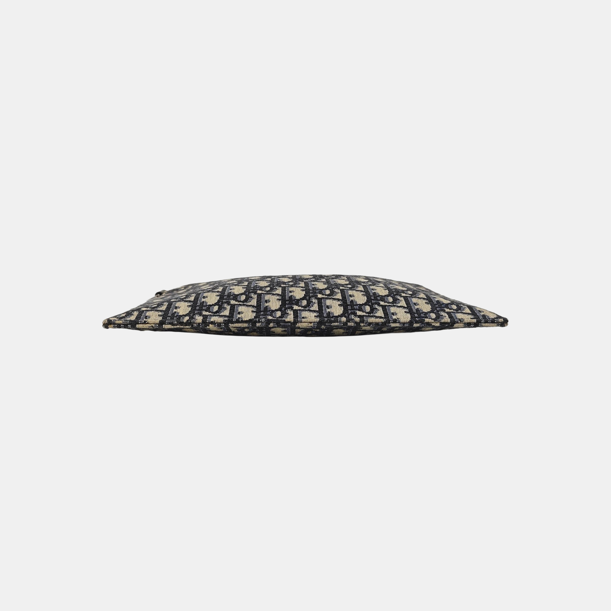 Oblique Canvas Clutch Blue