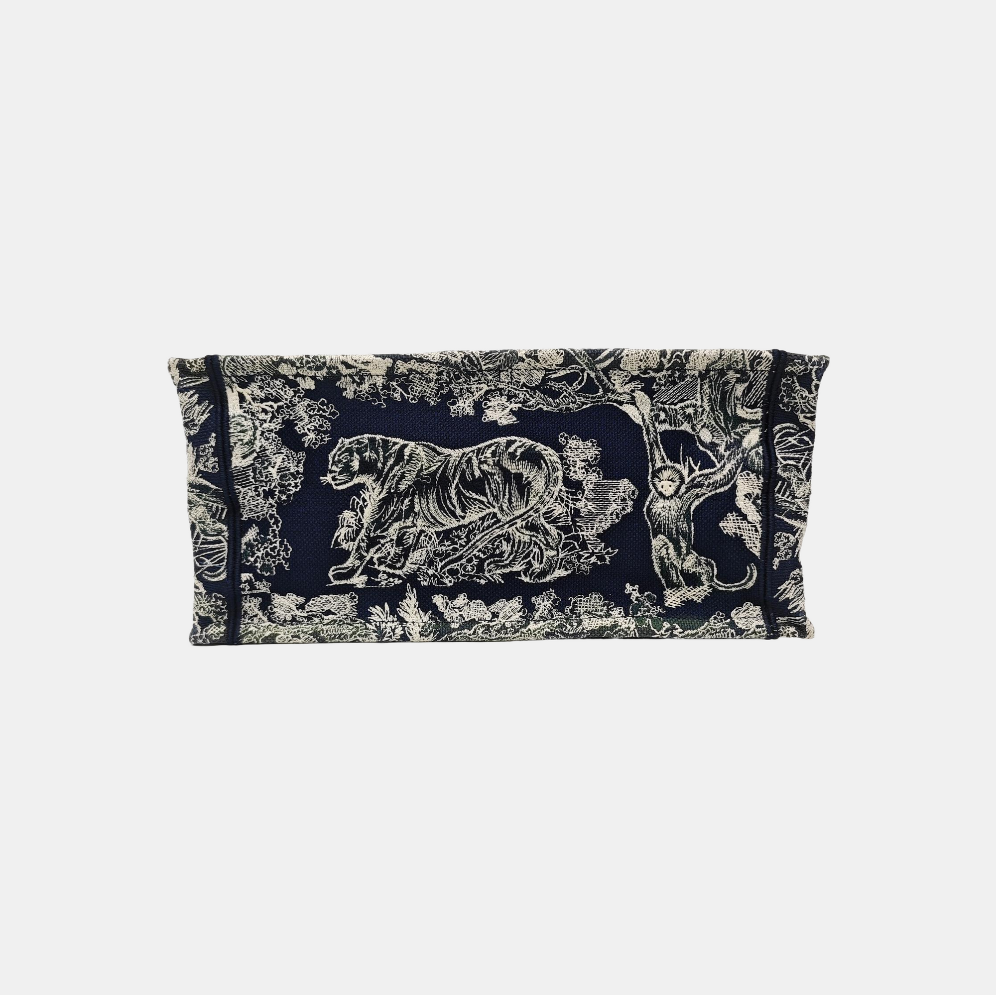 Book Tote Medium Fabric Blue