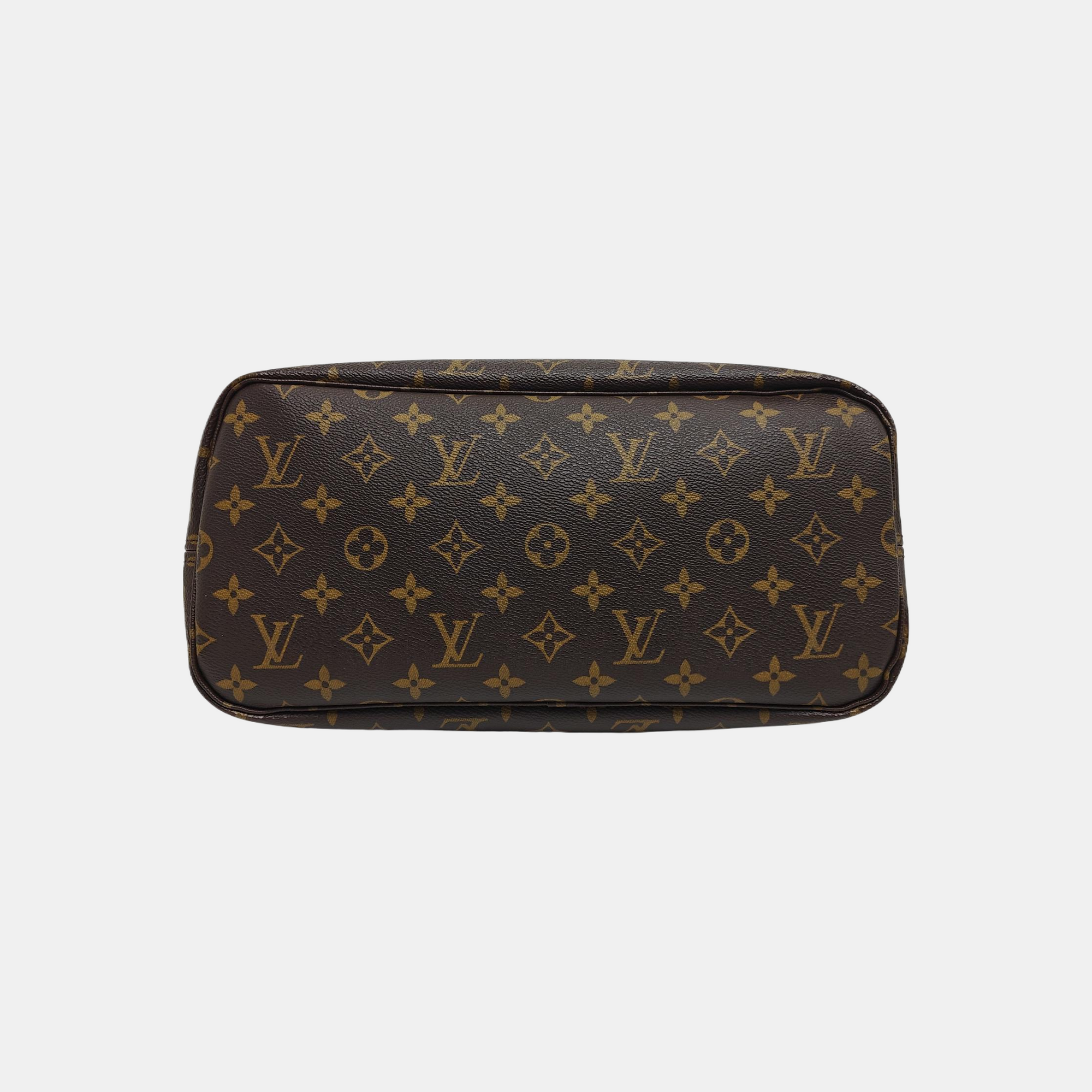 NEVERFULL MM Monogram Coated Canvas Brown