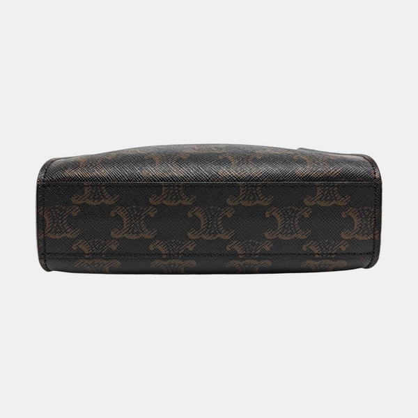 CABAS CELINE Mini Lona Revestida Marrón