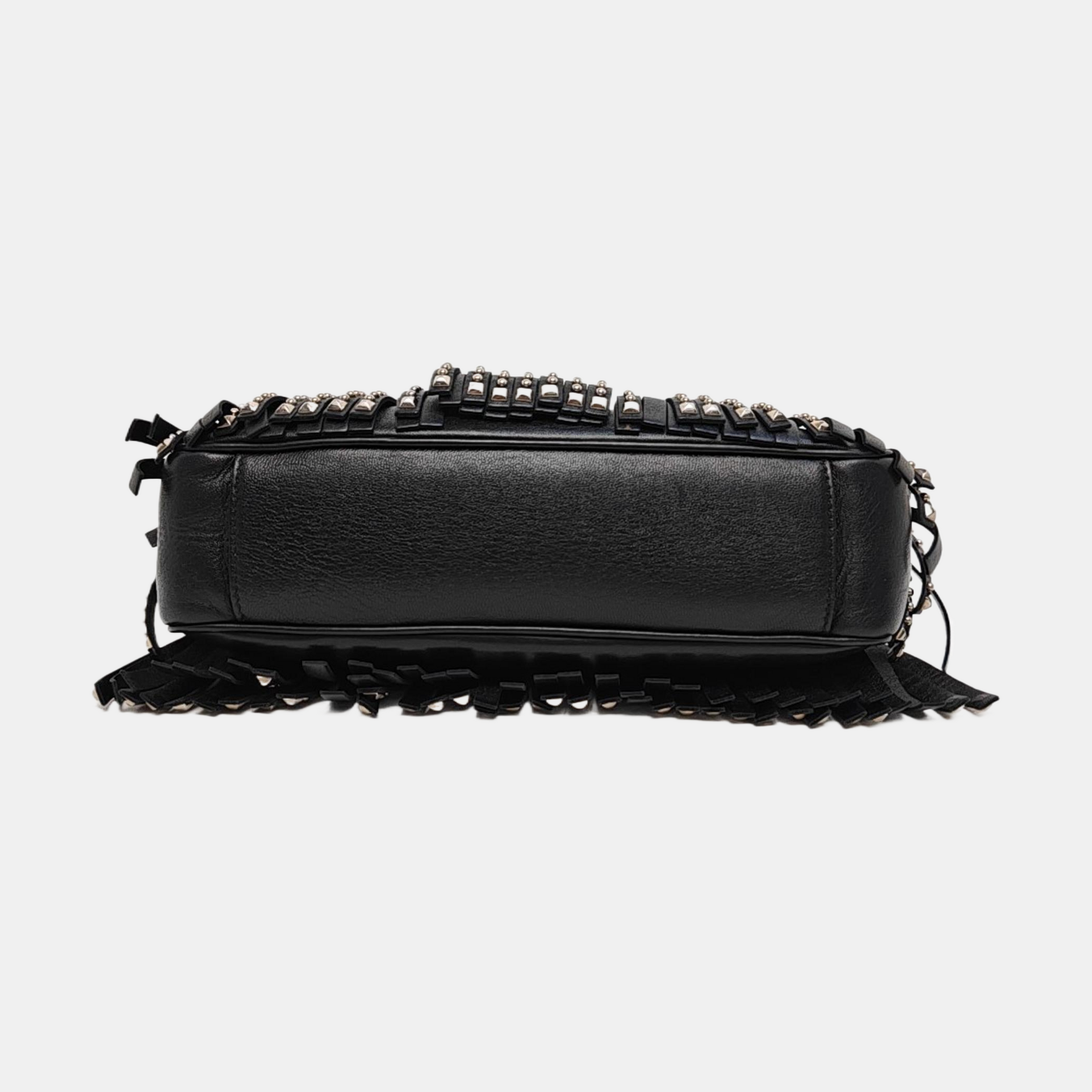 Calfskin Shoulder Bag Black