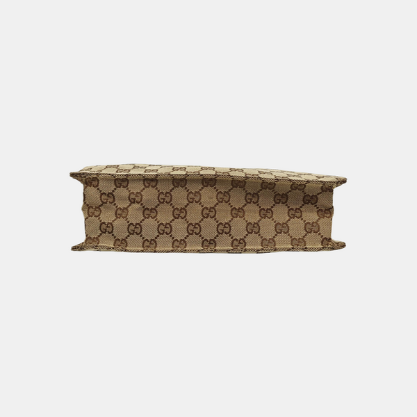 Monogram Canvas Shoulder Bag Brown