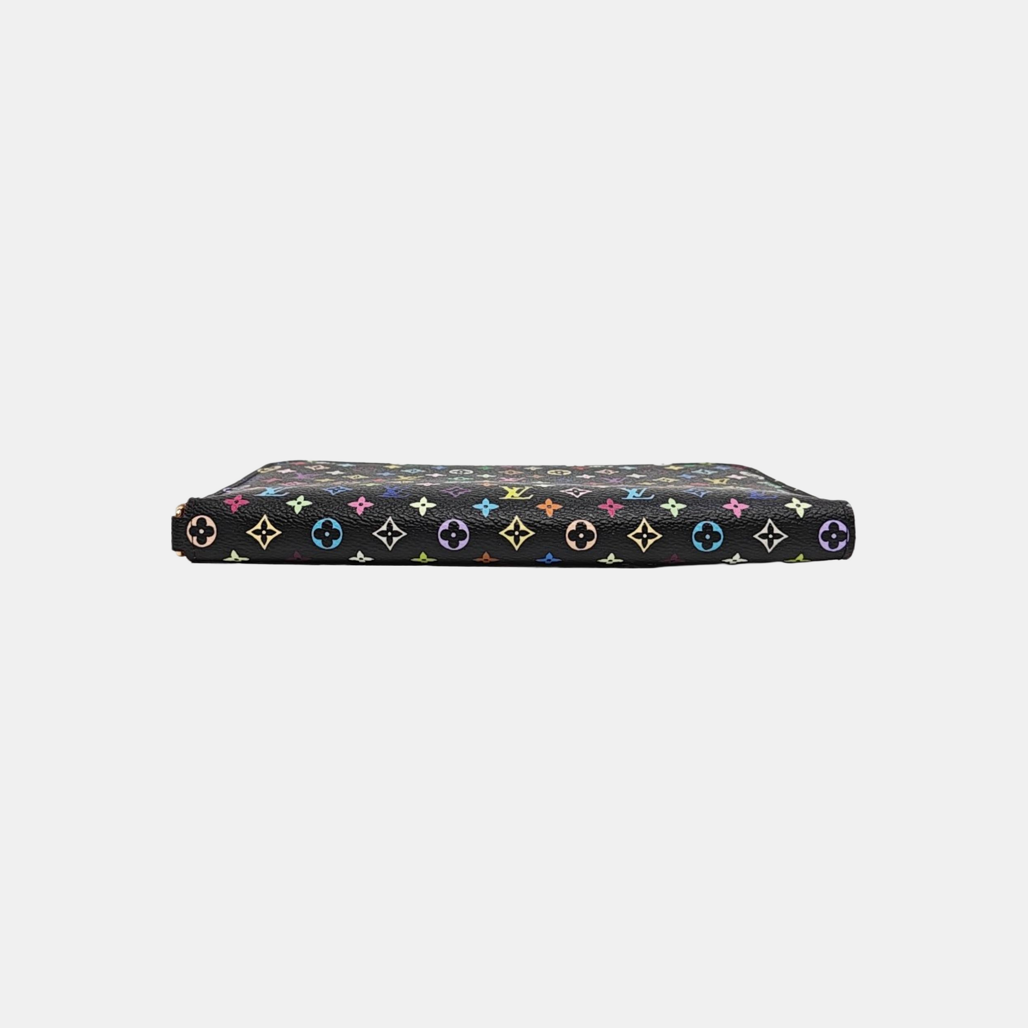 LV × TM ZIPPY Monogram Coated Canvas Black
