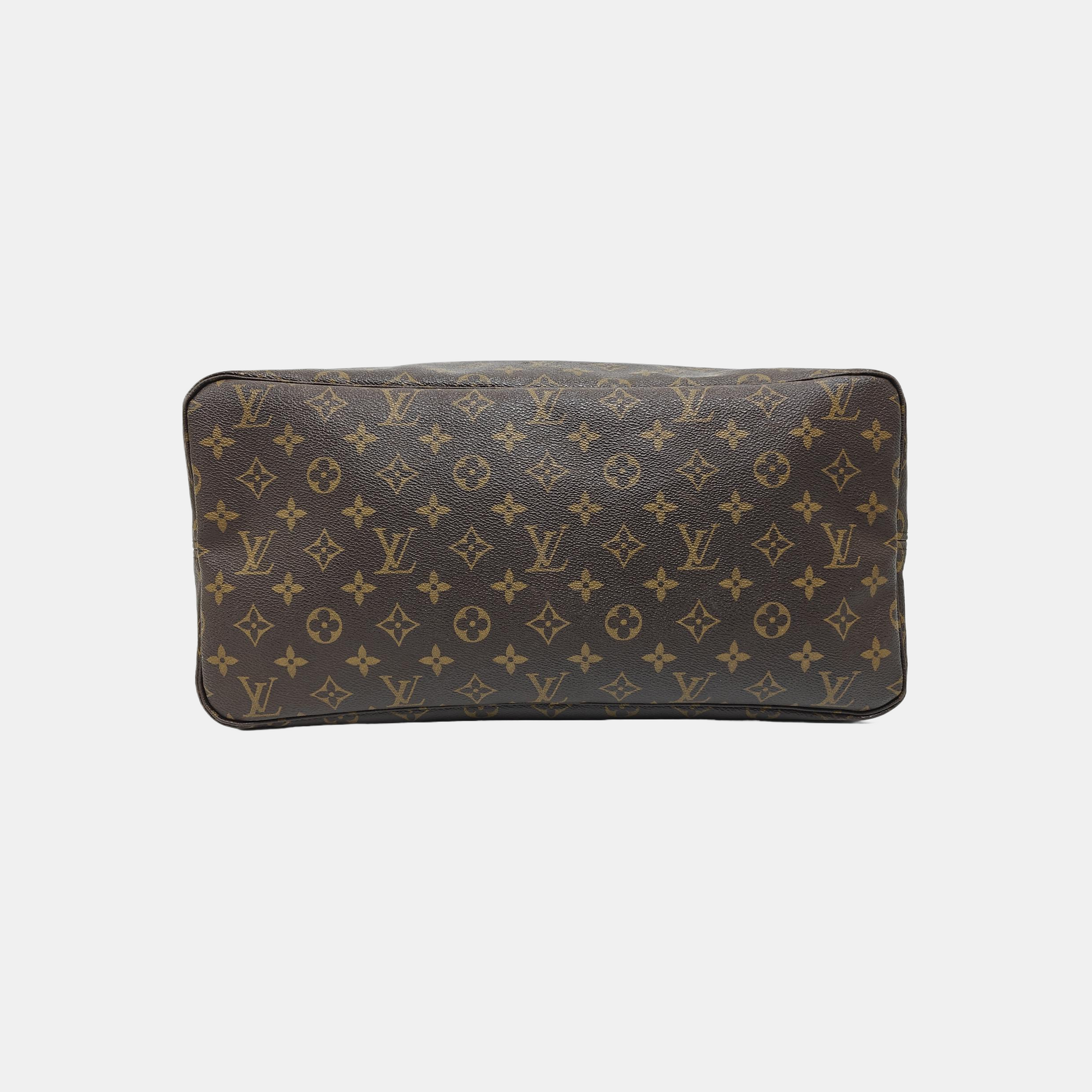NEVERFULL GM Monogram Coated Canvas Brown