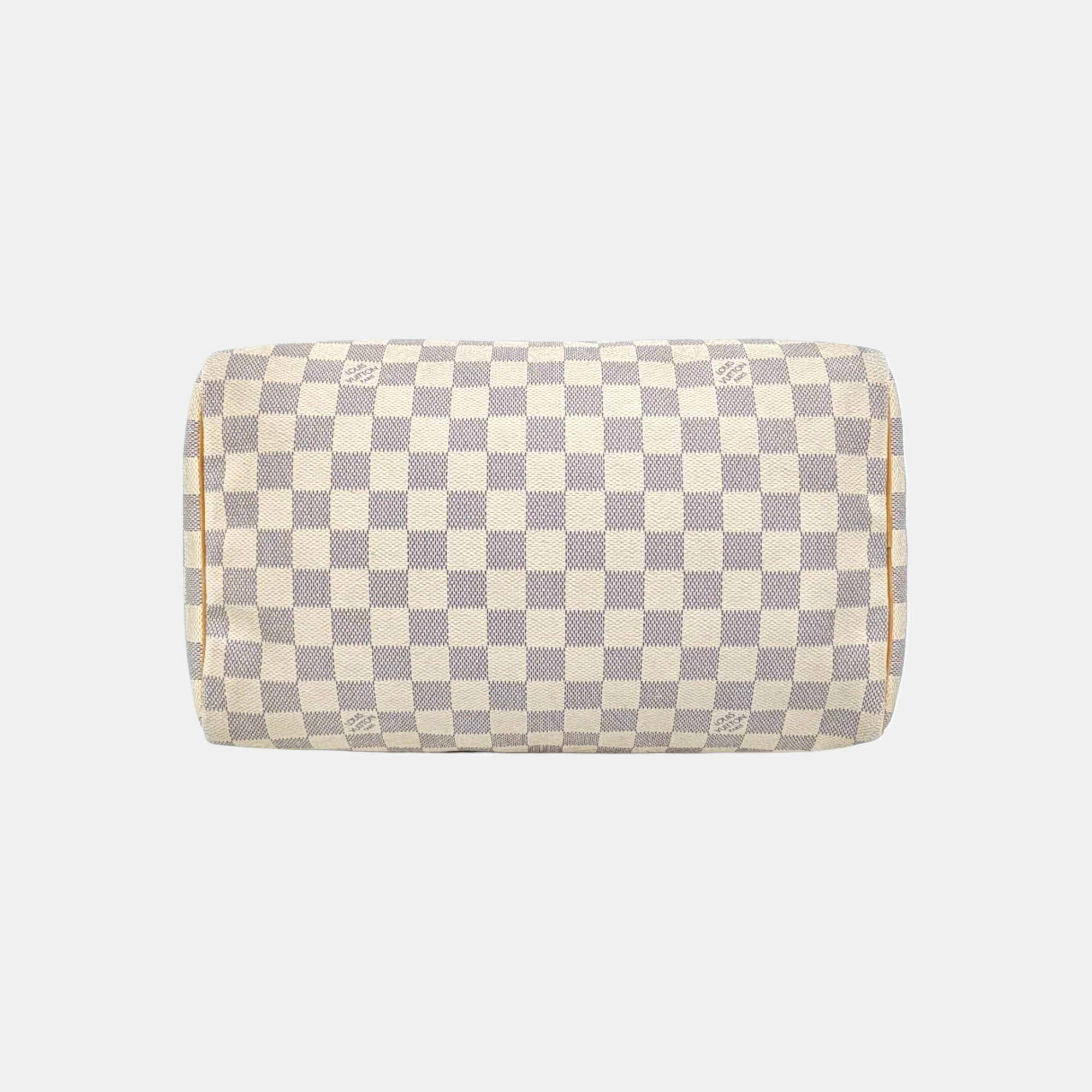 SPEEDY 30 Damier Azur Coated Canvas White