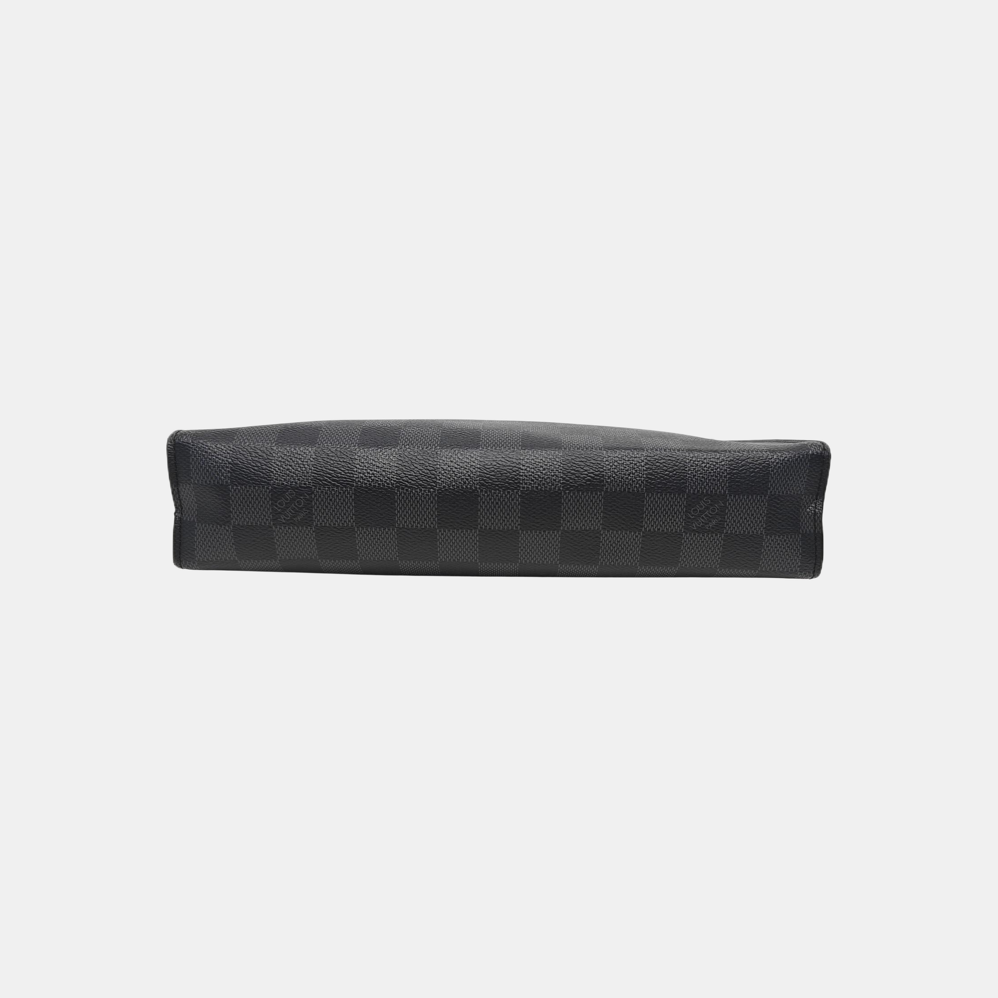 Pochette Voyag MM Damier Graphite Coated Canvas Gray
