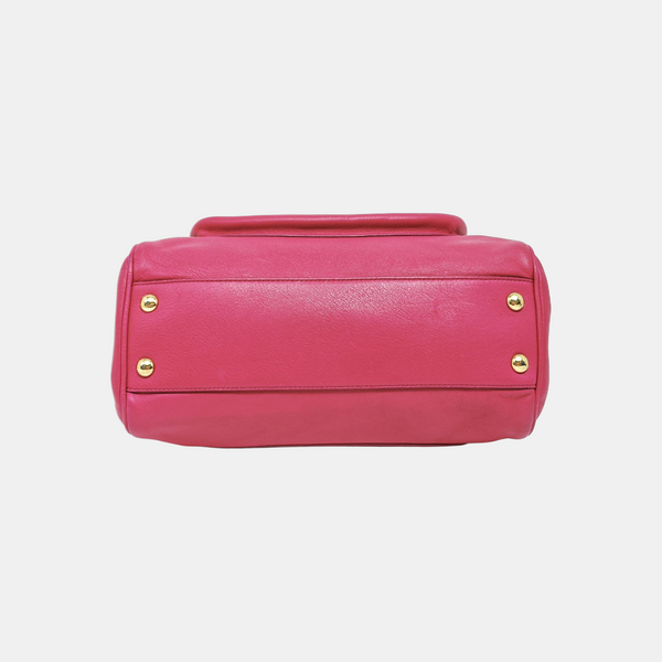 Calfskin Shoulder Bag Red