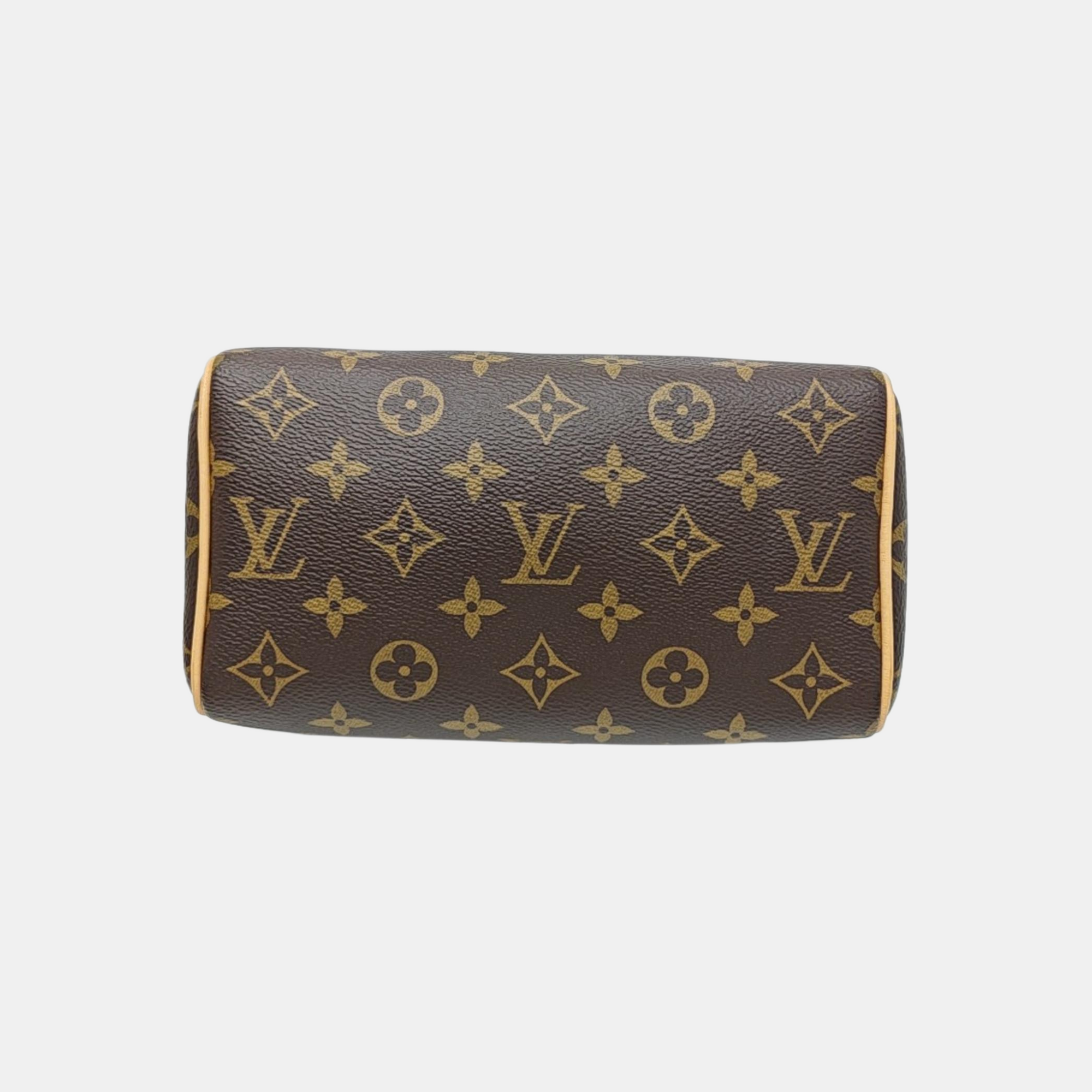 SPEEDY 20 Monogram Coated Canvas Brown