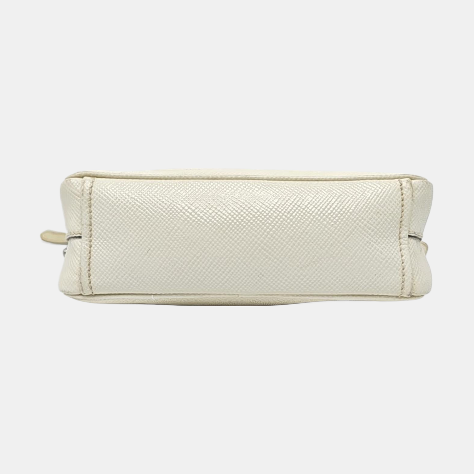 Saffiano Calfskin Shoulder Bag White