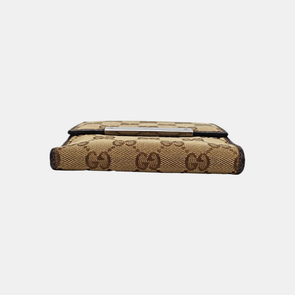 Signature Monogram Canvas Beige Wallet