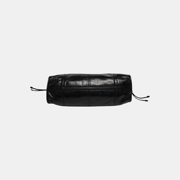 Quilted Calfskin Shoulder Bag Large Black