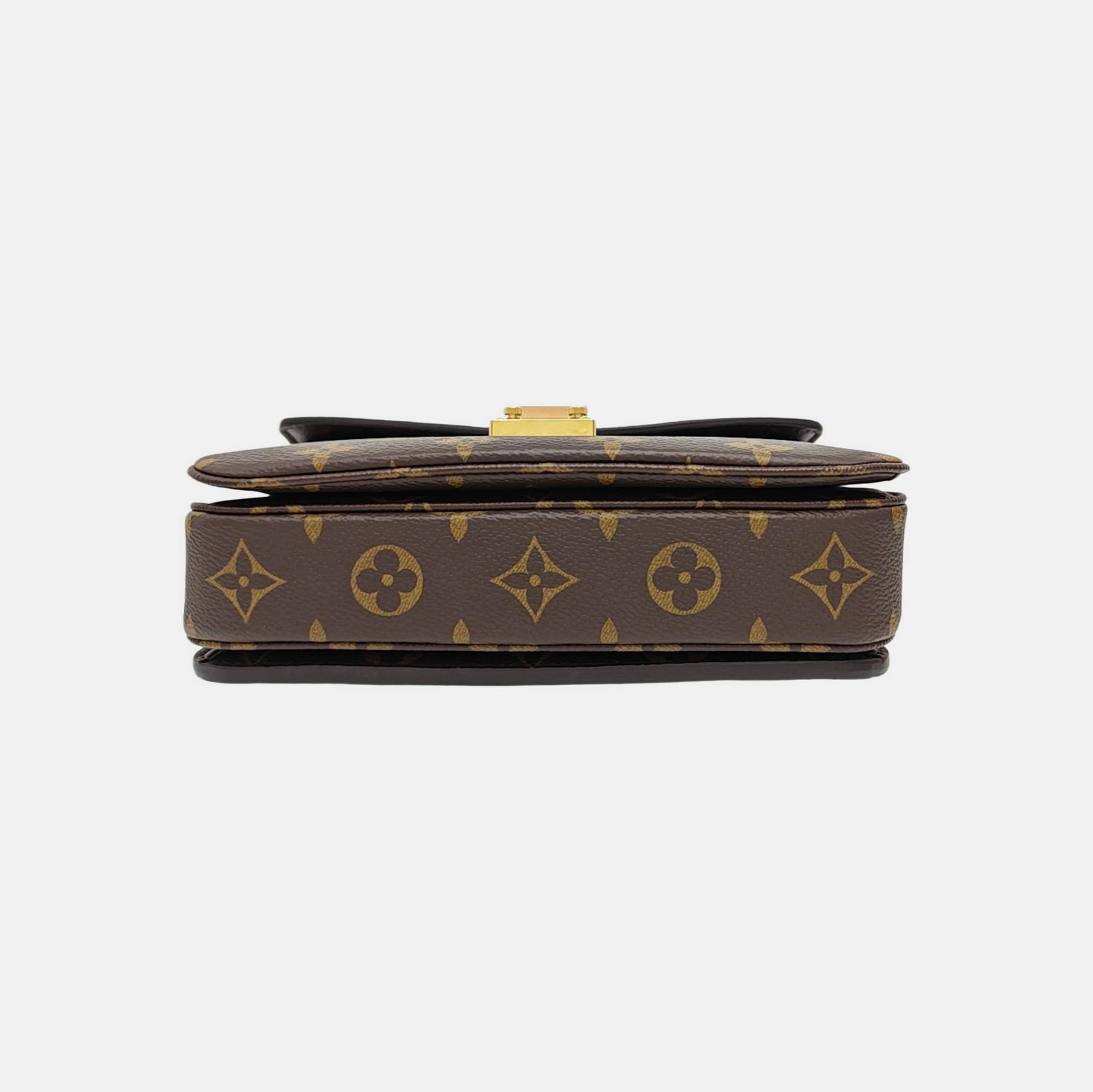 MÉTIS EAST WEST Monogram Coated Canvas Brown
