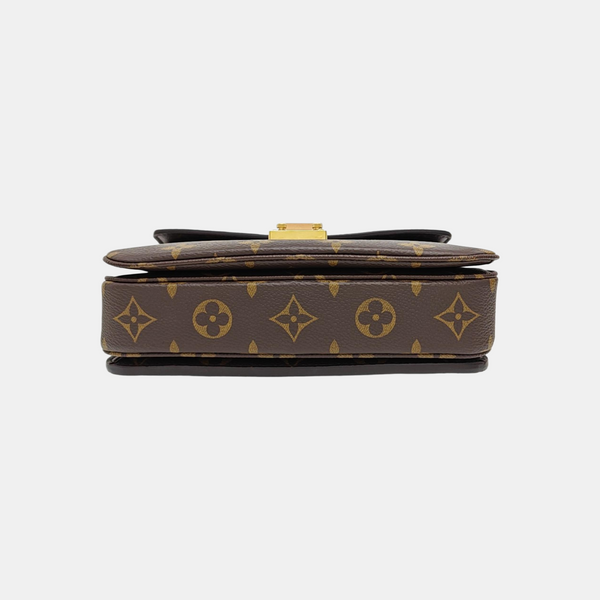 MÉTIS EAST WEST Monogram Coated Canvas Brown