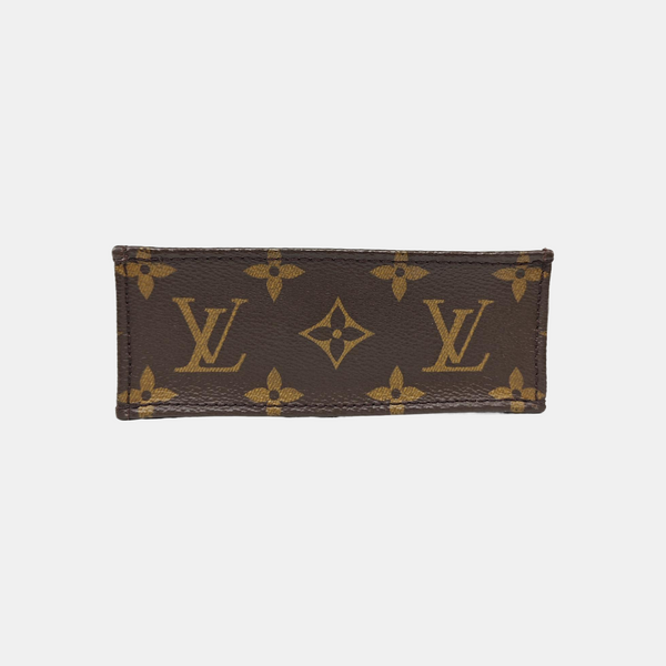 SAC PLAT Mini Monogram Coated Canvas Brown