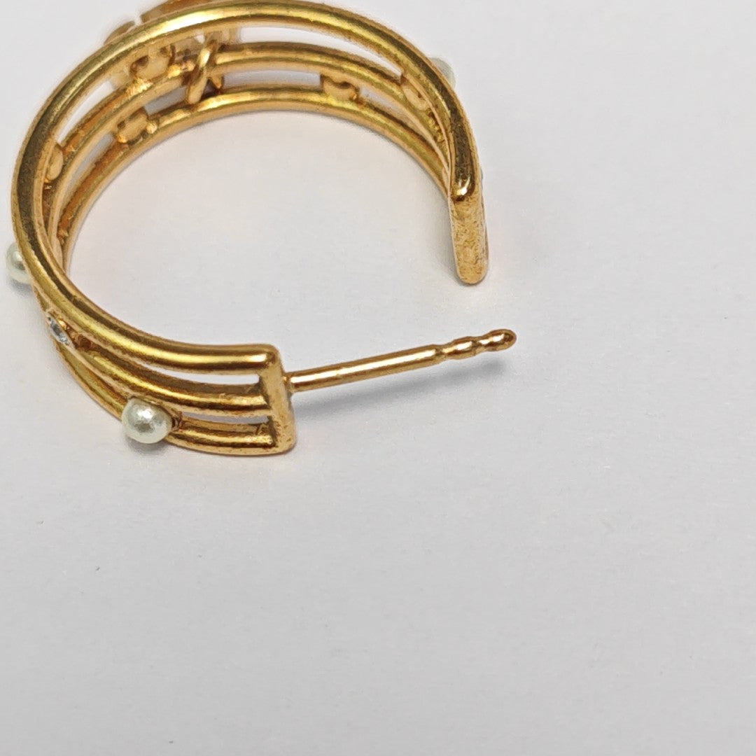 Metal Gold Earrings