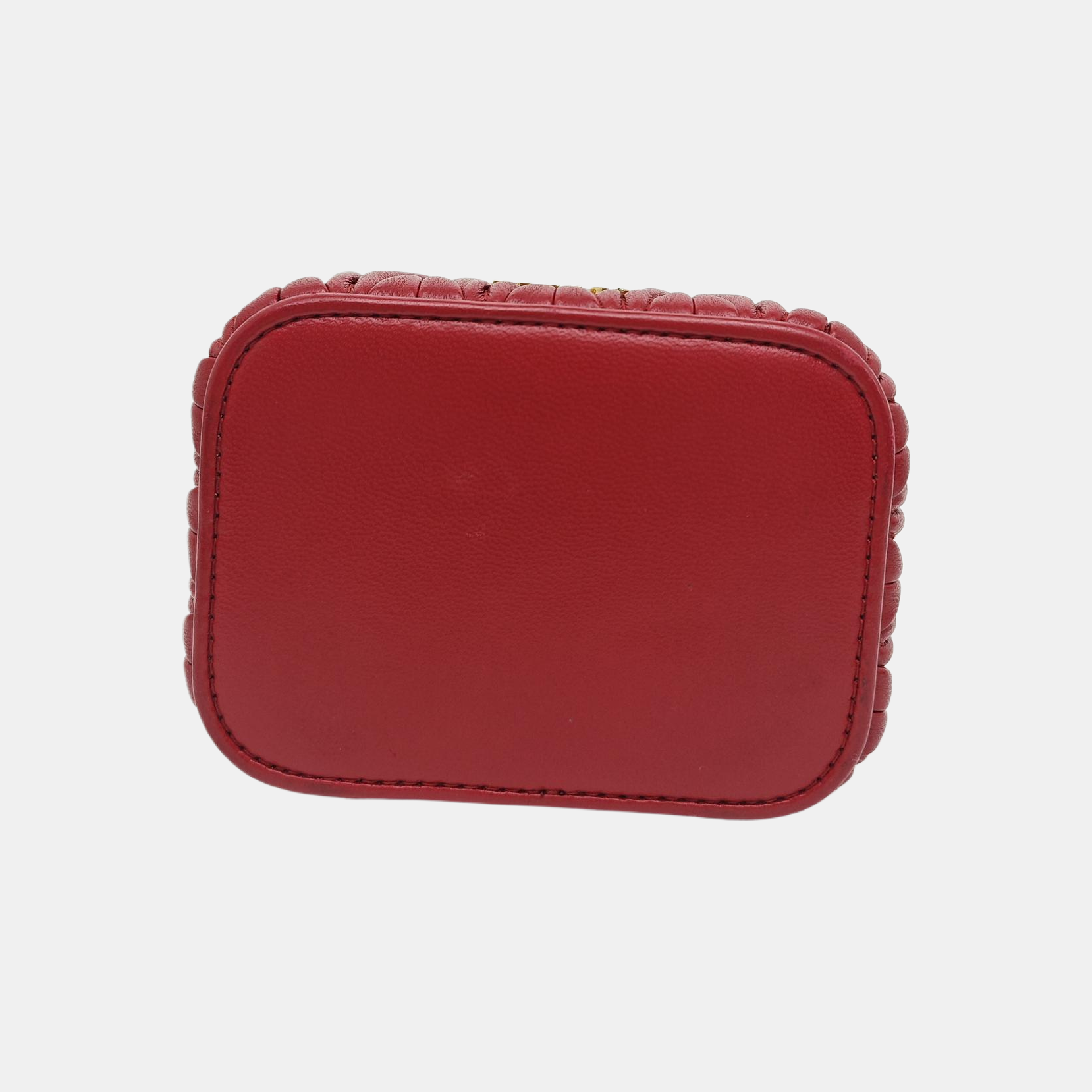 Matelassé Mini Quilted Lambskin Red