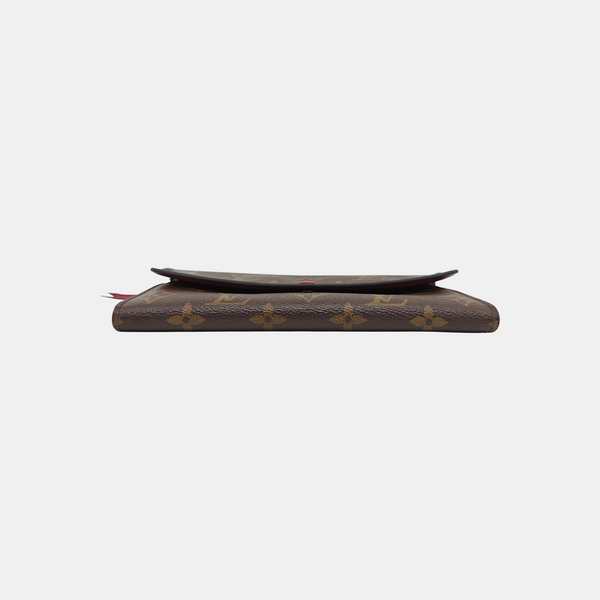EMILIE Monogram Coated Canvas Brown Wallet
