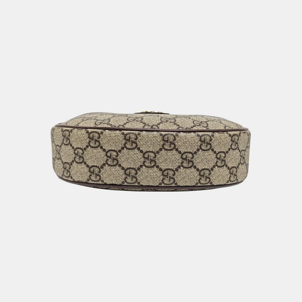Retro Mini Monogram Coated Canvas Brown