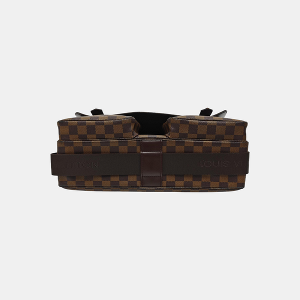 BROADWAY Damier Ebene Coated Canvas Brown