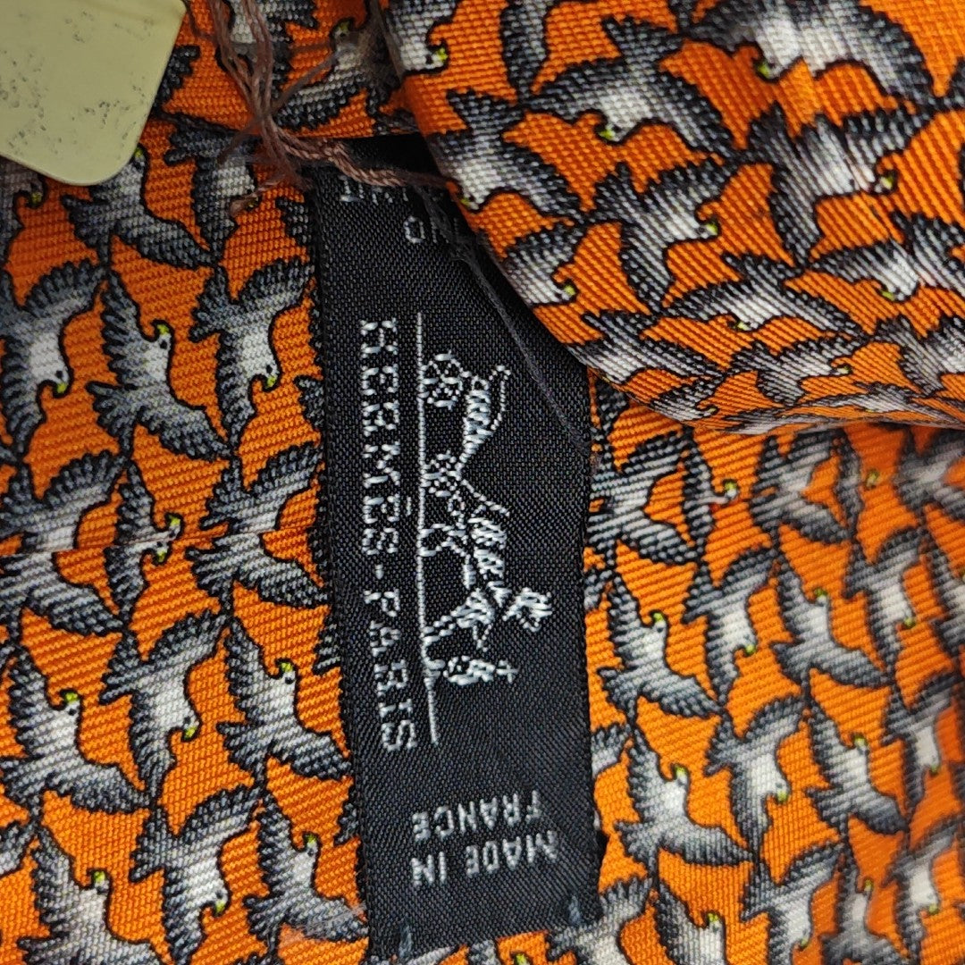 Mulberry Silk Tie Orange