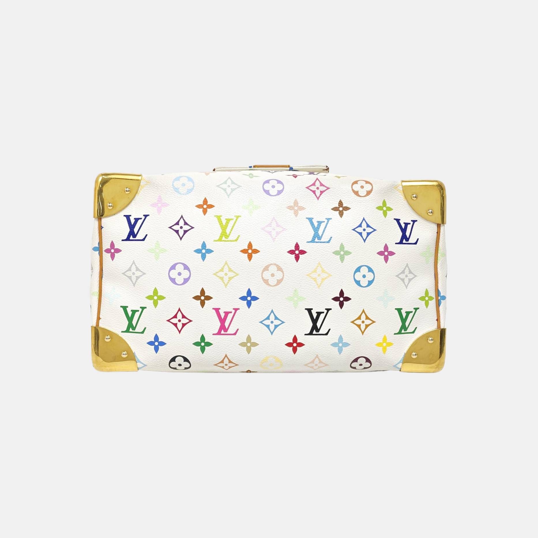 LV × TM SPEEDY 30 Monogram Coated Canvas White