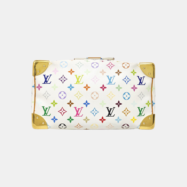 LV × TM SPEEDY 30 Monogram Coated Canvas White