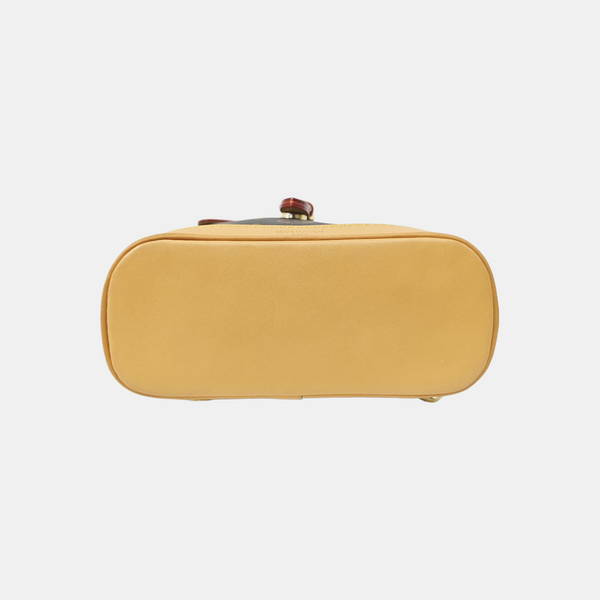 SOHO Mini Monogram Coated Canvas Brown