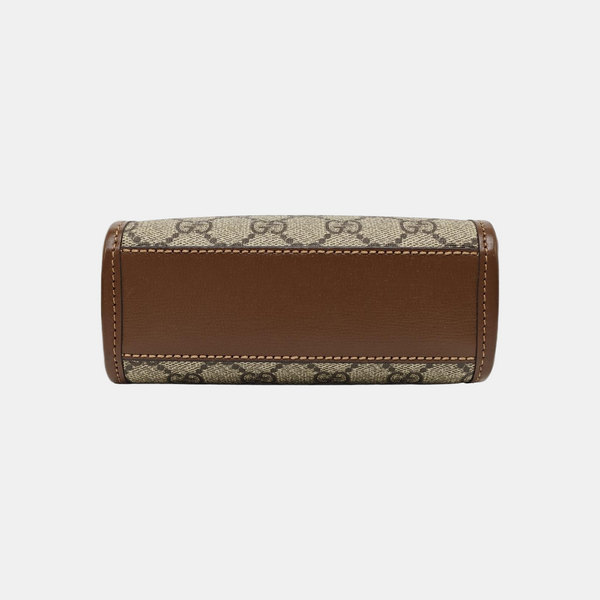 Retro Mini Monogram Coated Canvas Beige