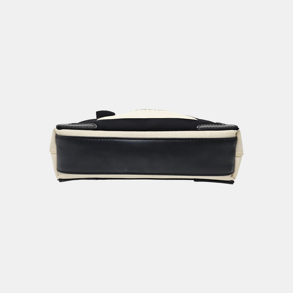 Navy Mini Canvas White