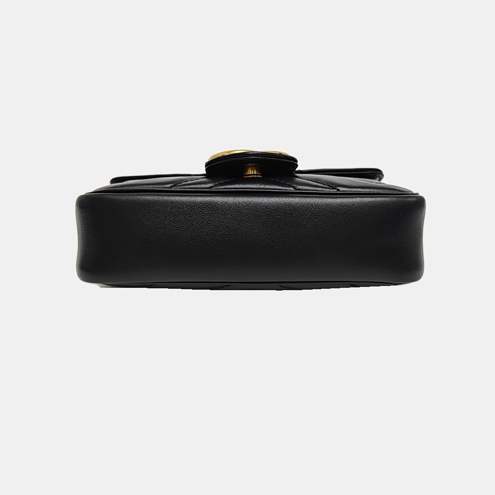 GG Marmont Mini Quilted Calfskin Black