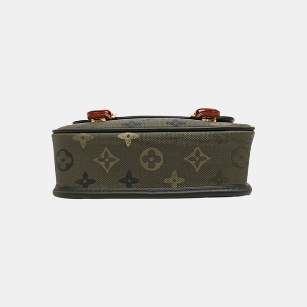 SATCHEL Monogram Coated Canvas Green