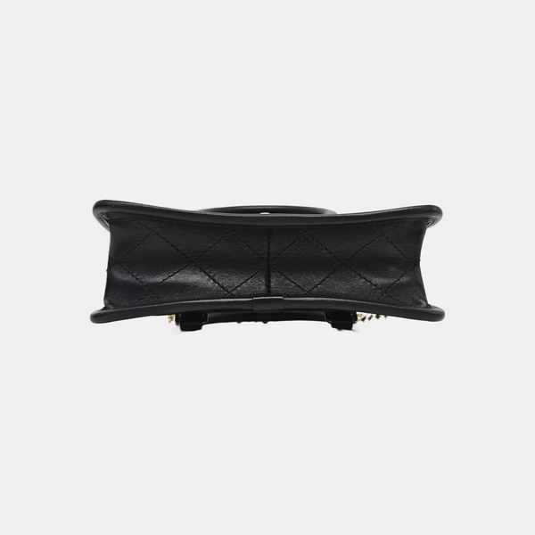 CLASSIC FLAP Small Quilted Velvet Black