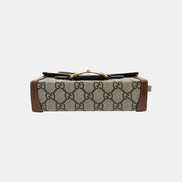 Horsebit 1955 Mini Monogram Coated Canvas Beige