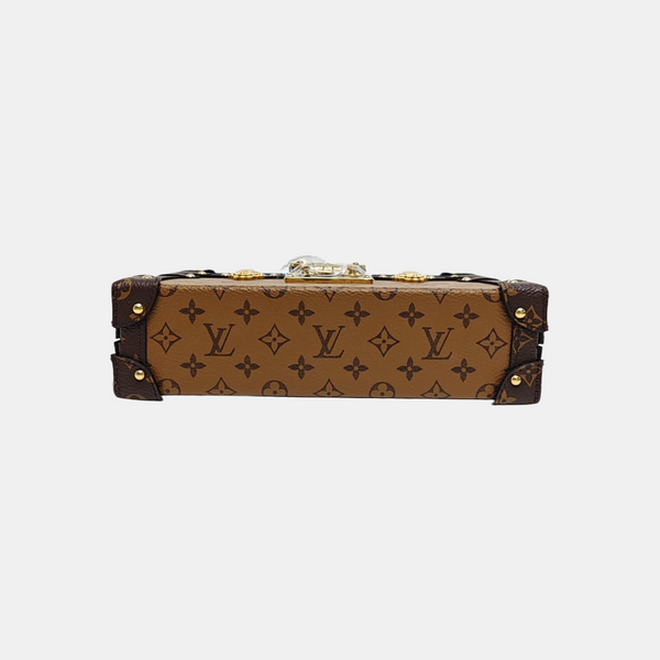 PETITE MALLE Monogram Coated Canvas Brown