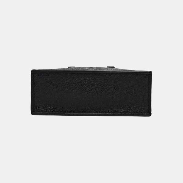 SAC PLAT Mini Calfskin Black