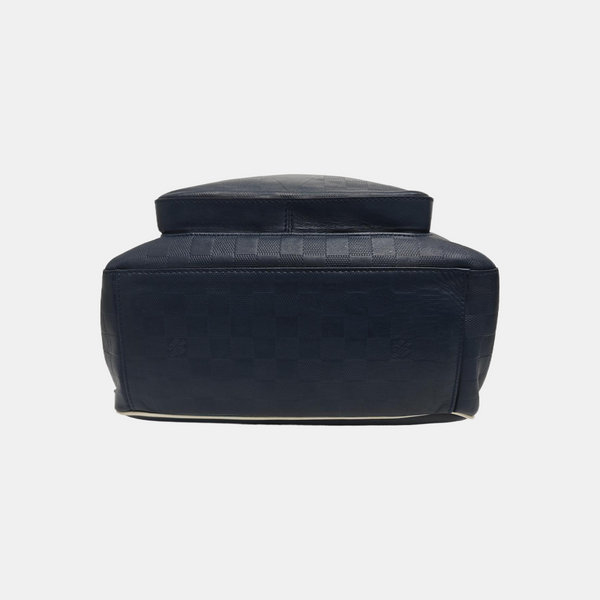 Damier Calfskin Backpack Blue