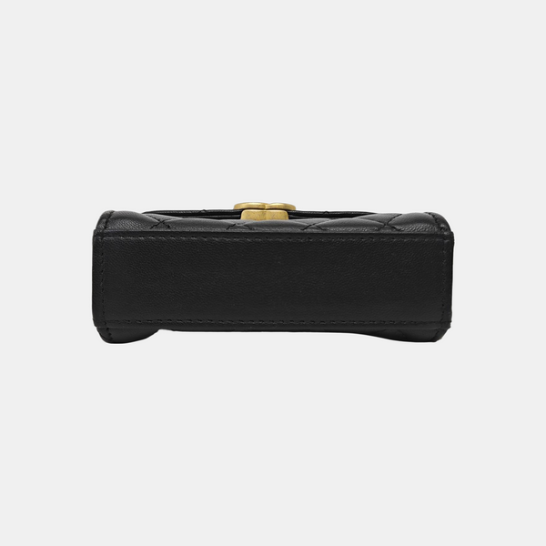 KELLY Mini Quilted Lambskin Black
