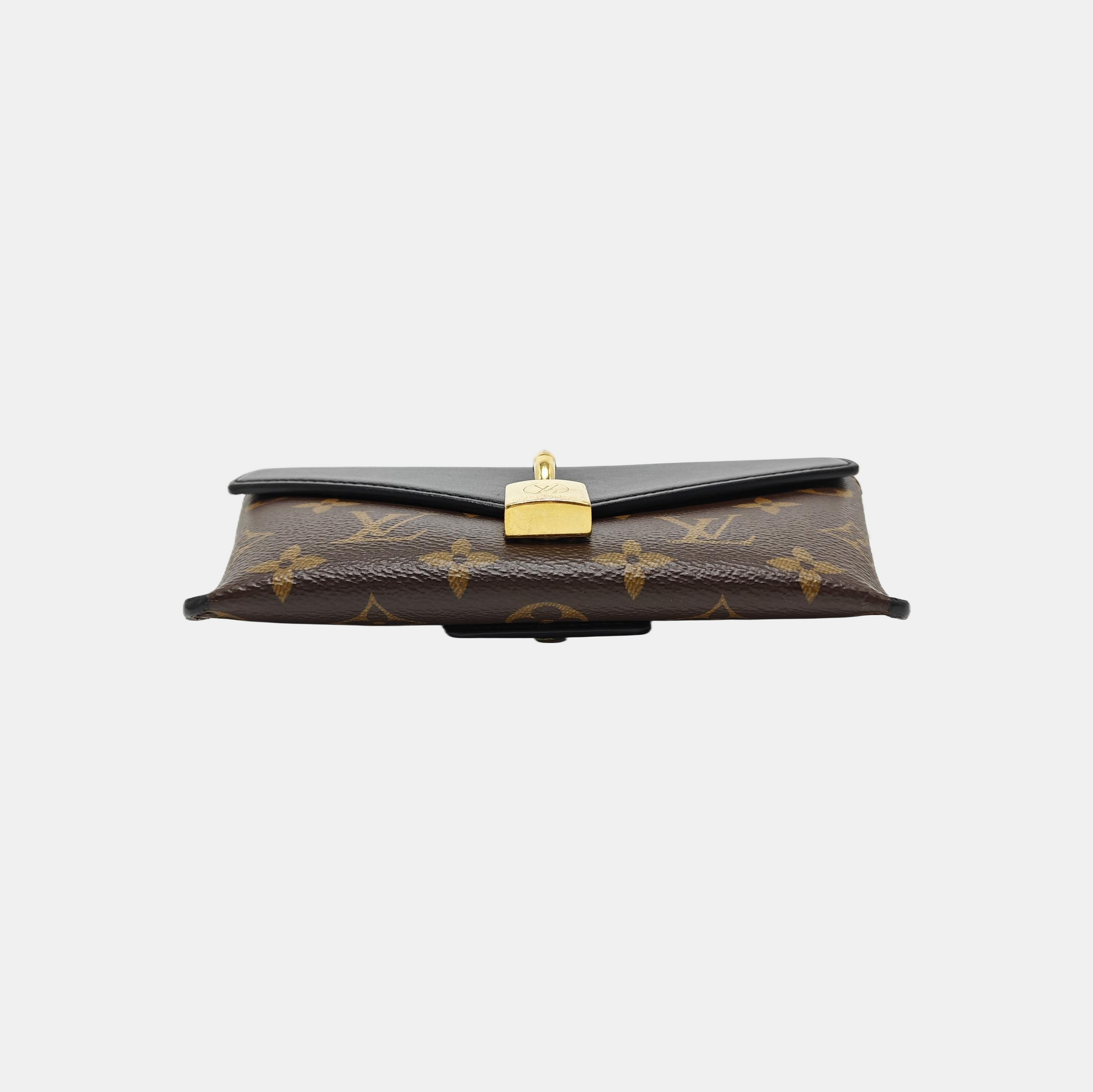 Coated Canvas Shoulder Bag Brown
