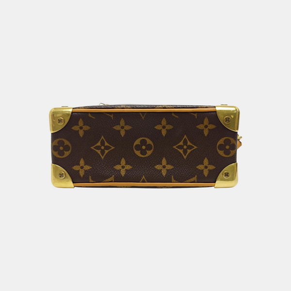 SOFT TRUNK Mini Monogram Coated Canvas Brown