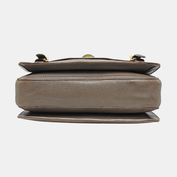 Calfskin Shoulder Bag Gray