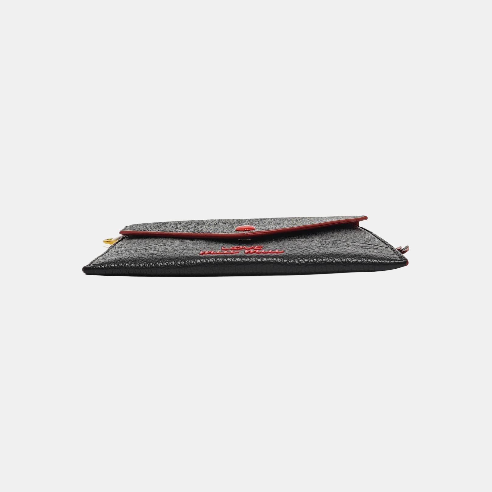 Love Lambskin Black Wallet