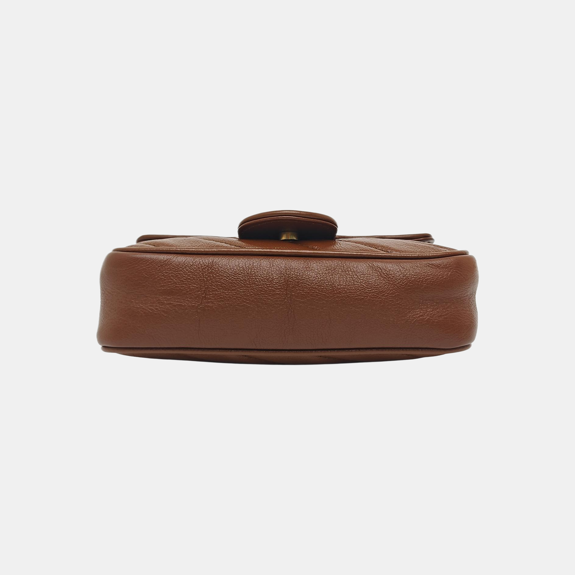 GG Marmont Mini Quilted Calfskin Brown