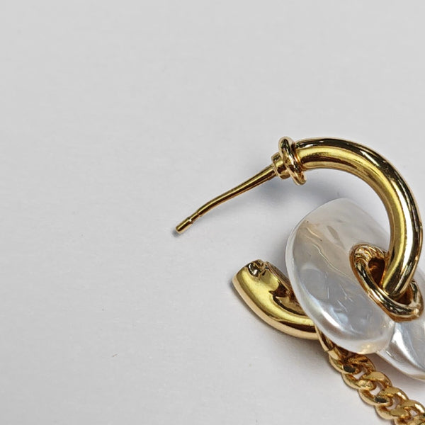 Metal Gold Earrings