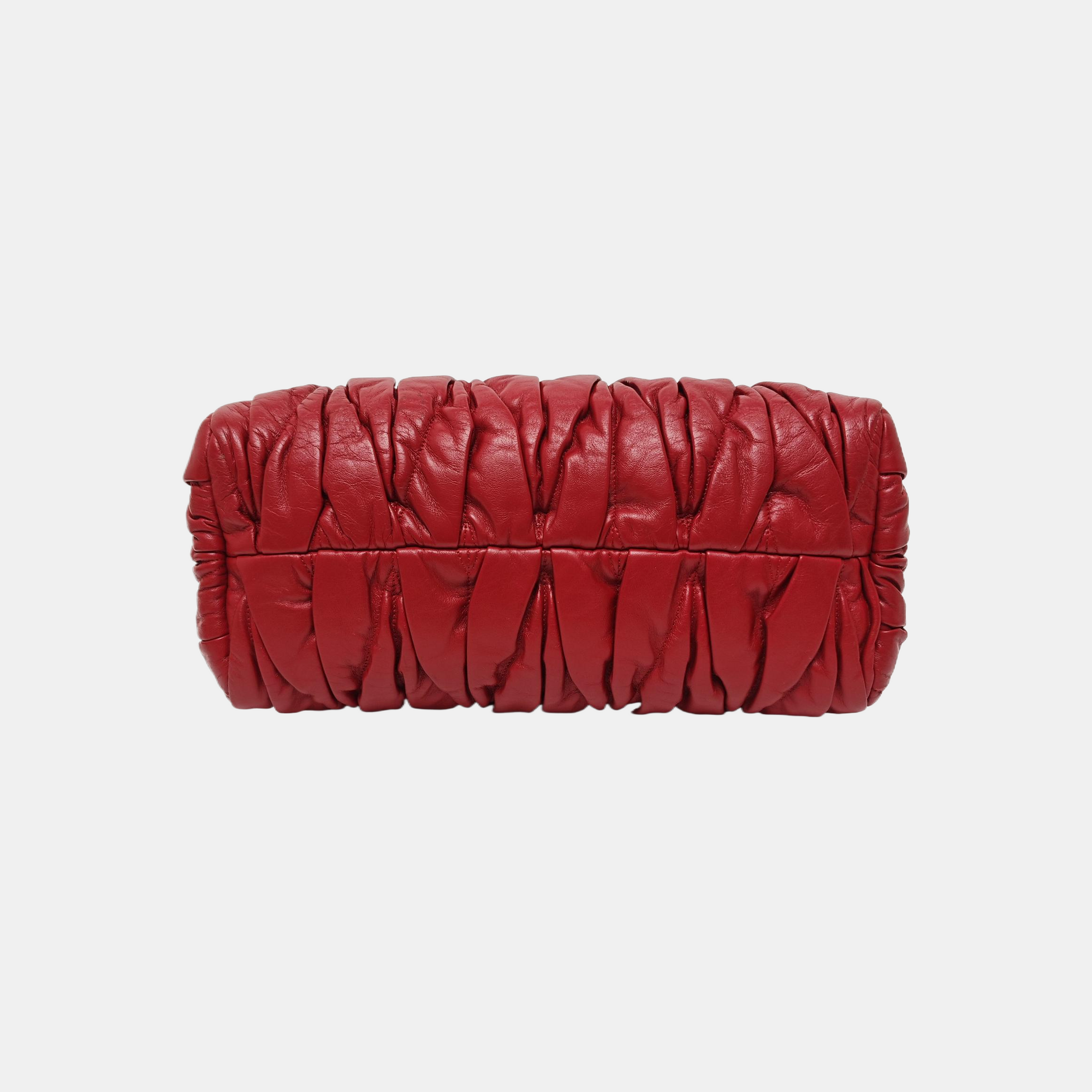Quilted Leather Shoulder Bag Red