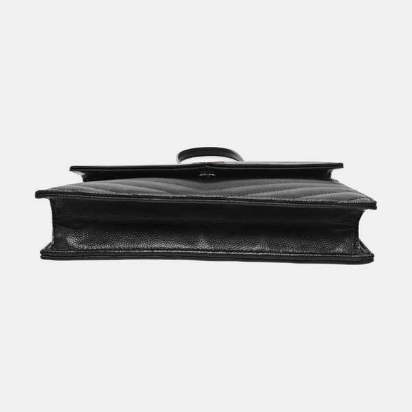MONOGRAM WOC Chevron Calfskin Black