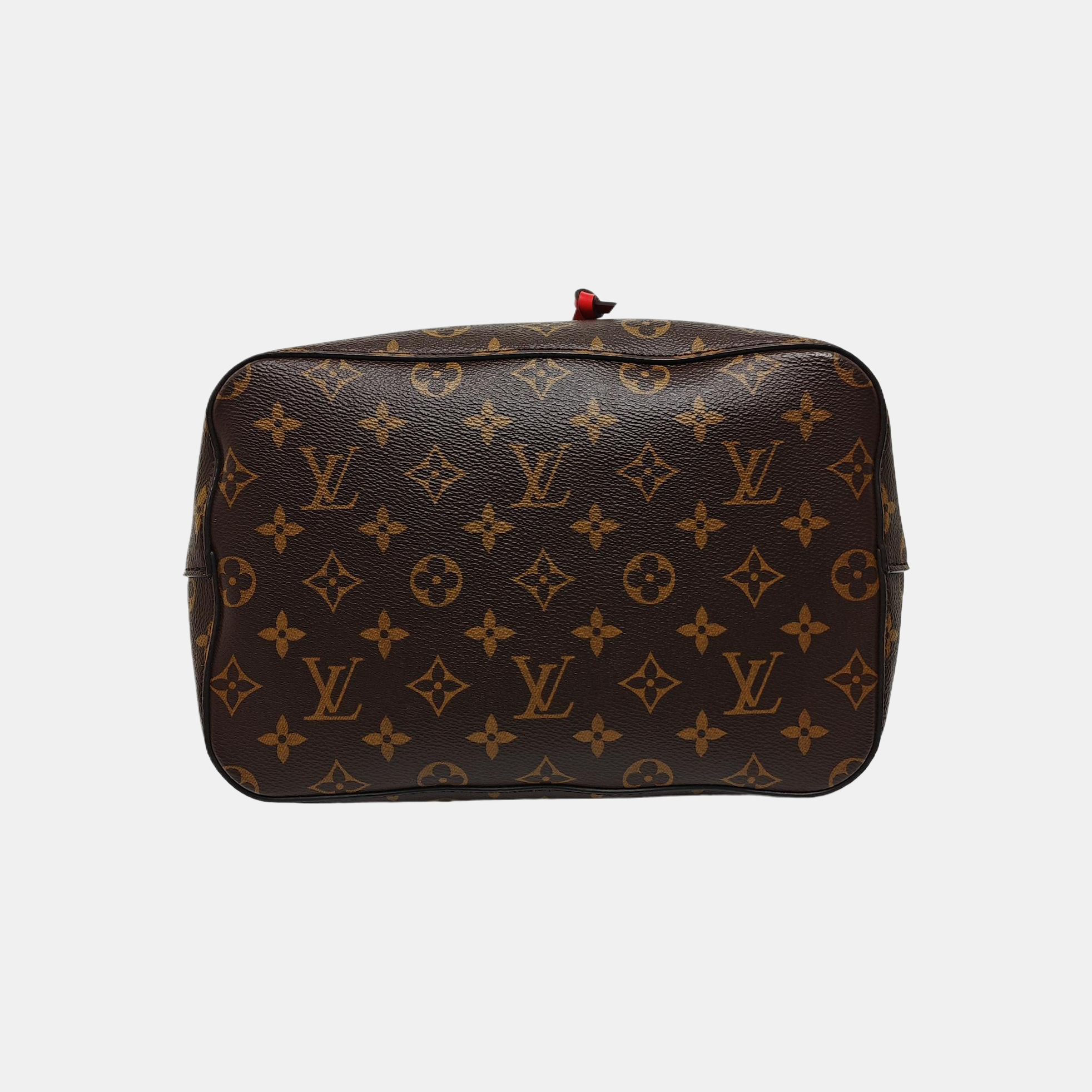 NÉONOÉ MM Monogram Coated Canvas Brown