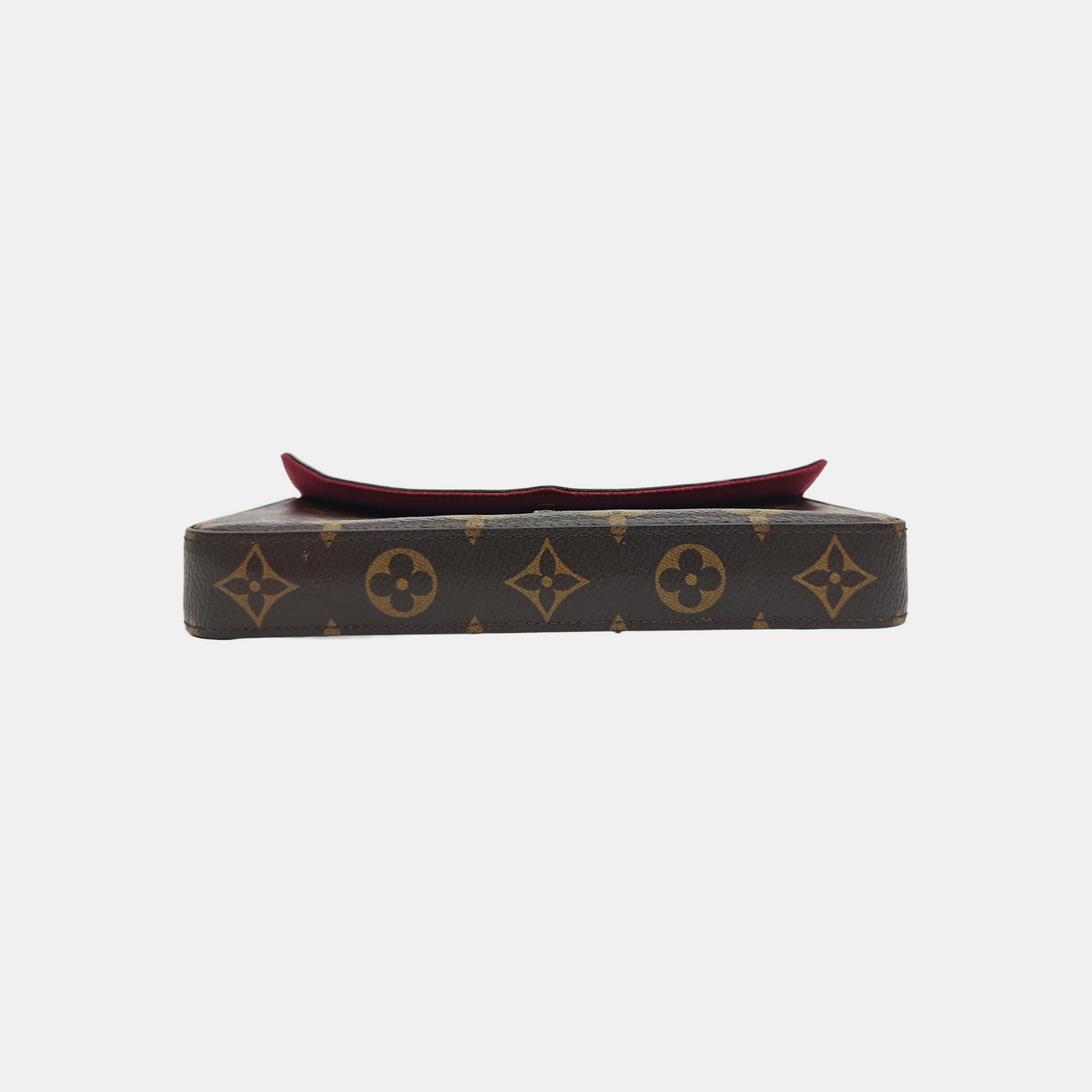 FÉLICIE Monogram Coated Canvas Brown